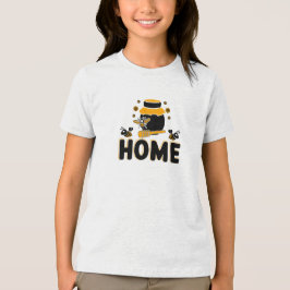 Tecknad Bee och Honung Burk ’HEME’ T-Shirt