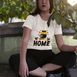 Tecknad Bee och Honung Burk ’HEME’ T-Shirt
