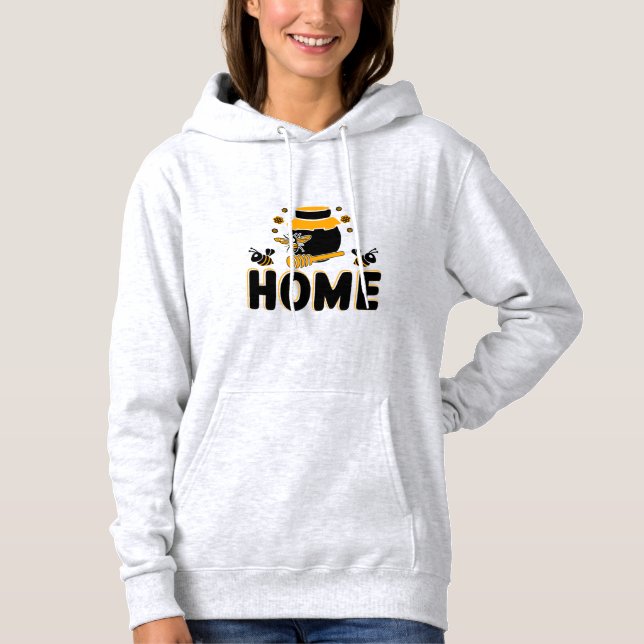 Tecknad Bee och Honung Burk ’HEME’ T-Shirt (Framsida)