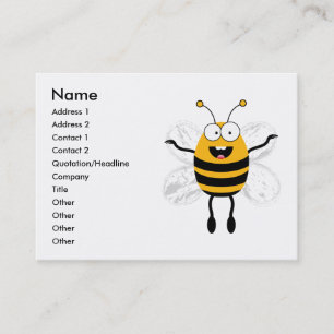 Tecknad Bee Visitkort