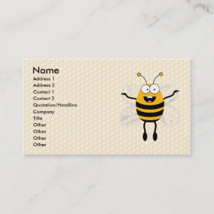Tecknad Bee Visitkort