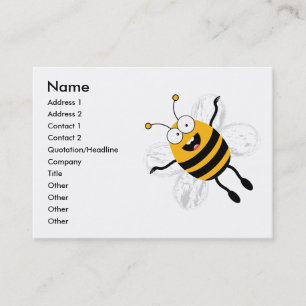 Tecknad Bee Visitkort