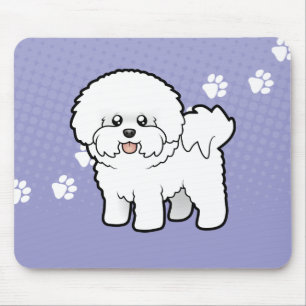 Tecknad Bichon Frise Musmatta