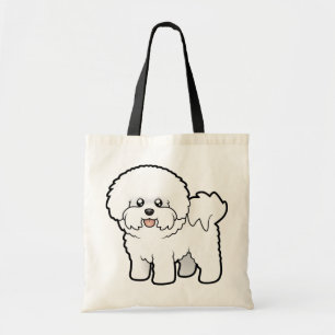Tecknad Bichon Frise Tygkasse