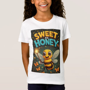 🐝 Tecknad Bihållare För Söta Vardagliga Barn Kläd T Shirt