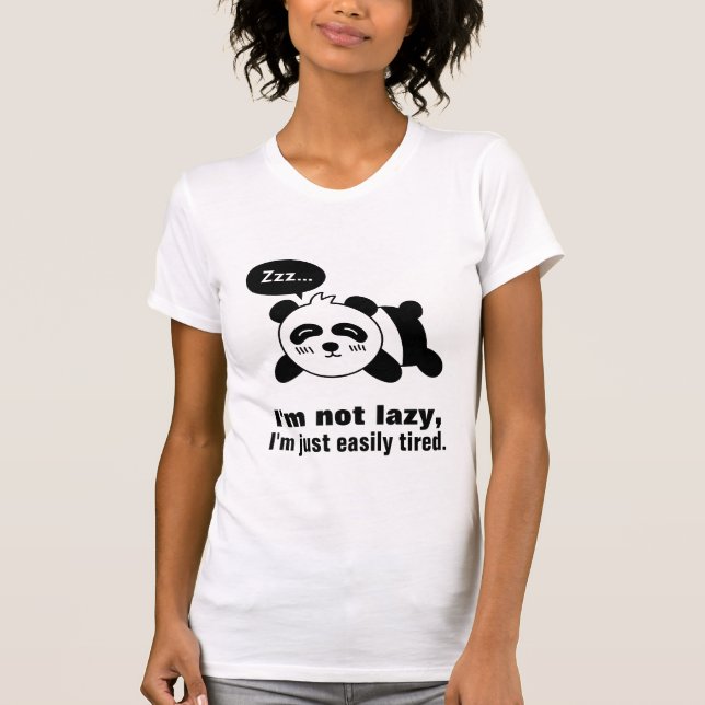 Tecknad bild av söt sovande panda tröja (Framsida)