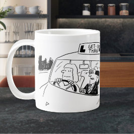 Tecknad Bild på Körlärare eller Examinator Jumbo Mugg