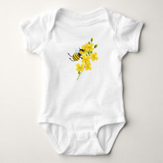 Tecknad Bin och Gula blommor puppycat Cardamon T Shirt