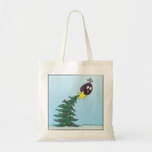 Tecknad Bird Julgran Star