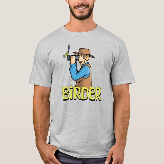 Tecknad Birder T Shirt (Framsida)