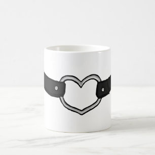 Tecknad Black Choker Necklace Kaffemugg