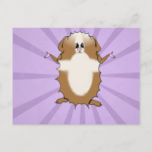 Tecknad Blank från Abyssinian Guinea Gris Vykort