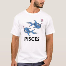 Tecknad Blue Pisces Fish