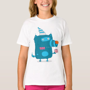 Tecknad Blue Varg Girls T-Shirt