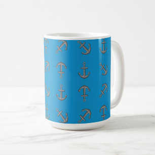 Tecknad Boat Anchor Set Kaffemugg