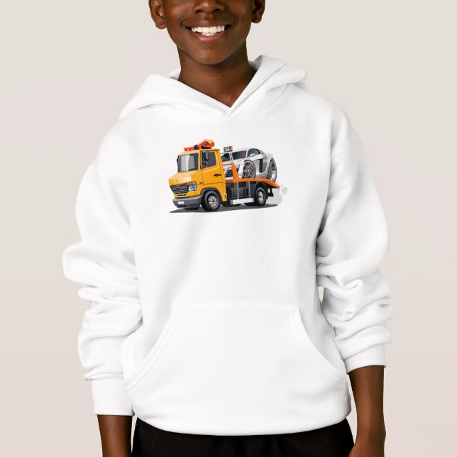 Tecknad-bogserare lastbil t shirt (Framsida)