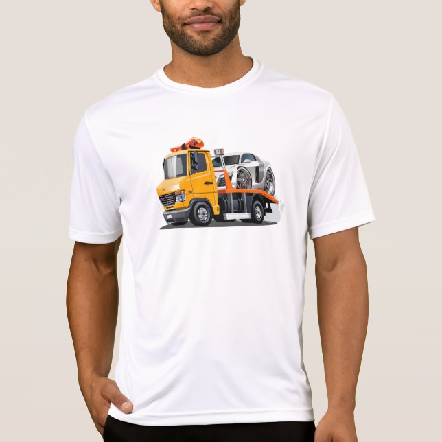 Tecknad-bogserare lastbil t shirt (Framsida)