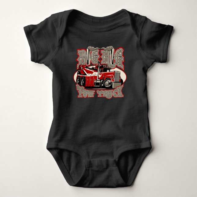 Tecknad-bogserare lastbil t shirt (Framsida)