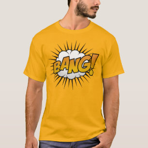 Tecknad Bok Art Bang Bubble T Shirt