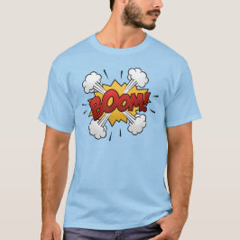 Tecknad Bok Art Boom Bubble T Shirt