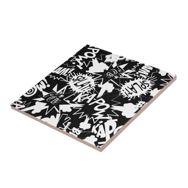 Tecknad bok åtgärder kakelplatta (Sidan)