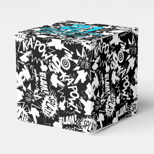 Tecknad bok åtgärder presentaskar (Framsidan Sidan)