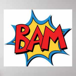 TECKNAD BOK BAM POSTER