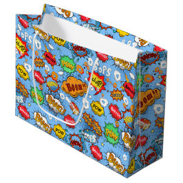 Tecknad Bok Bubbles Gift Bag Large