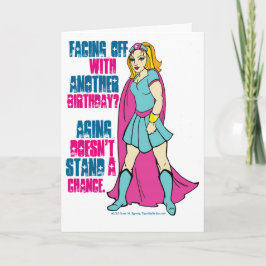 Tecknad Bok Hero Birthday Card Kort