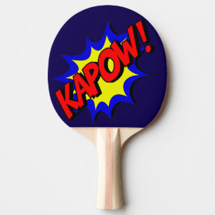 Tecknad Bok Kapow! utrotande Pingisracket