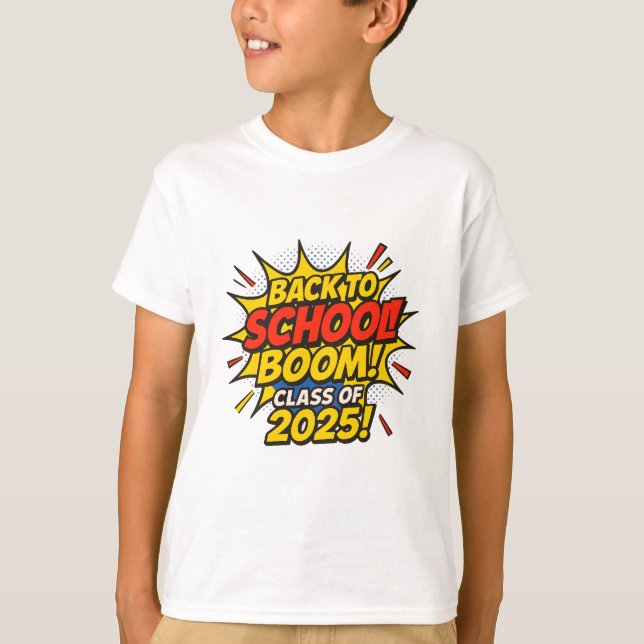 Tecknad Bok klass 2025 Spirit Shirt T (Framsida)