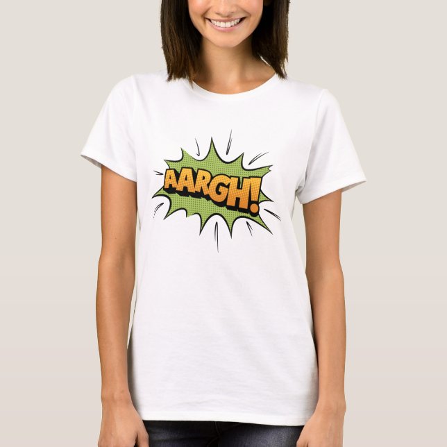 Tecknad Bok Ljud-effekten - ungefär! Pop Art Tee (Framsida)