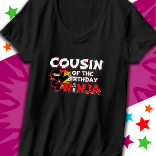 Tecknad Bok Party kusin vid Birthday Ninja T Shirt
