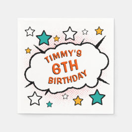 Tecknad Bok PARTY! Napkins Pappersservett