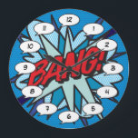 Tecknad Bok Pop Art BANG<br><div class="desc">Roligt trendig superhjälte tecknad bok-popklockor som säkert lägger till ett stänk av färg i en rad rum runt ditt hem eller kontor. Ett idealiskt sätt att behandla dig själv eller någon som du känner med den här coolan, unika konstruktorklockor för tecknad. Varför inte lägga till lite "zap pow" och "wham"...</div>