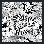Tecknad Bok Pop Art Black and White Poster<br><div class="desc">Tecknad Bok Pop Art Black and White Anime Tecknad Tecknad Fiction Manga</div>