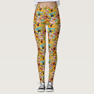 Tecknad Bok pop Art-explosioner Leggings