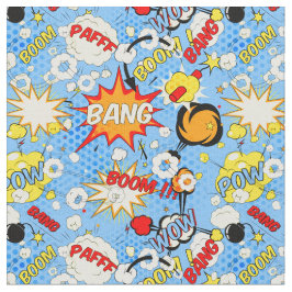 Tecknad Bok Pop Art Fabric Tyg