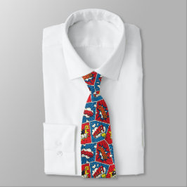 Tecknad Bok Pop Art Neck Tie Slips