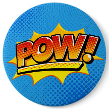Tecknad Bok Pow!
