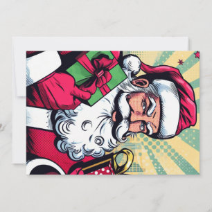 Tecknad bok Santa/Jul Julkort