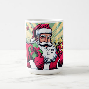 Tecknad bok Santa/Jul Kaffemugg