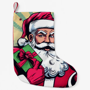 Tecknad bok Santa/Jul Liten Julstrumpa