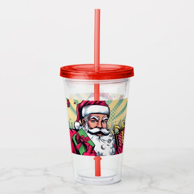 Tecknad bok Santa/Jul Take Away Mugg (Framsida)