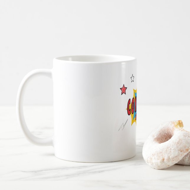 Tecknad Bok Store Kaffemugg (Med munk)