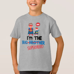Tecknad bok, storebror superhjälte li l sidekick t shirt