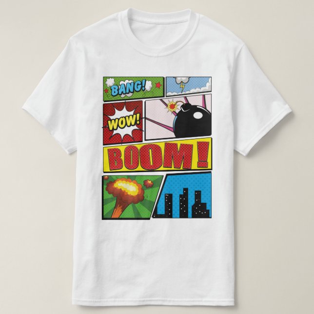 Tecknad Bok tecknad typsnitt! T Shirt (Design framsida)