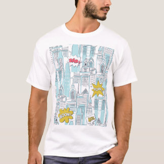 Tecknad bok: vintage mönster t shirt