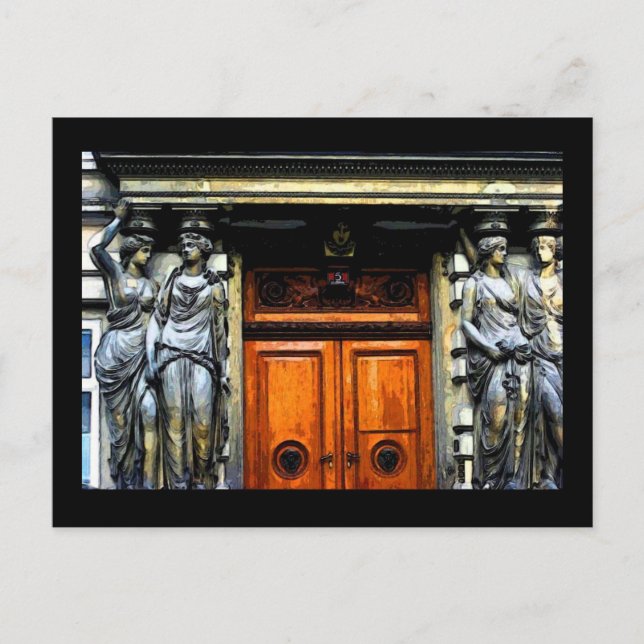 Tecknad Bok Wien Vykort (Framsida)