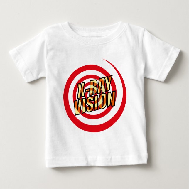 Tecknad Bok X-RAY VISION Tee Shirt (Framsida)